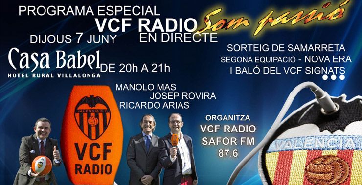El próximo jueves 7 de junio vamos a tener un programa especial de VCF RADIO en directo desde HOTEL ROMANTICO CASA BABEL.